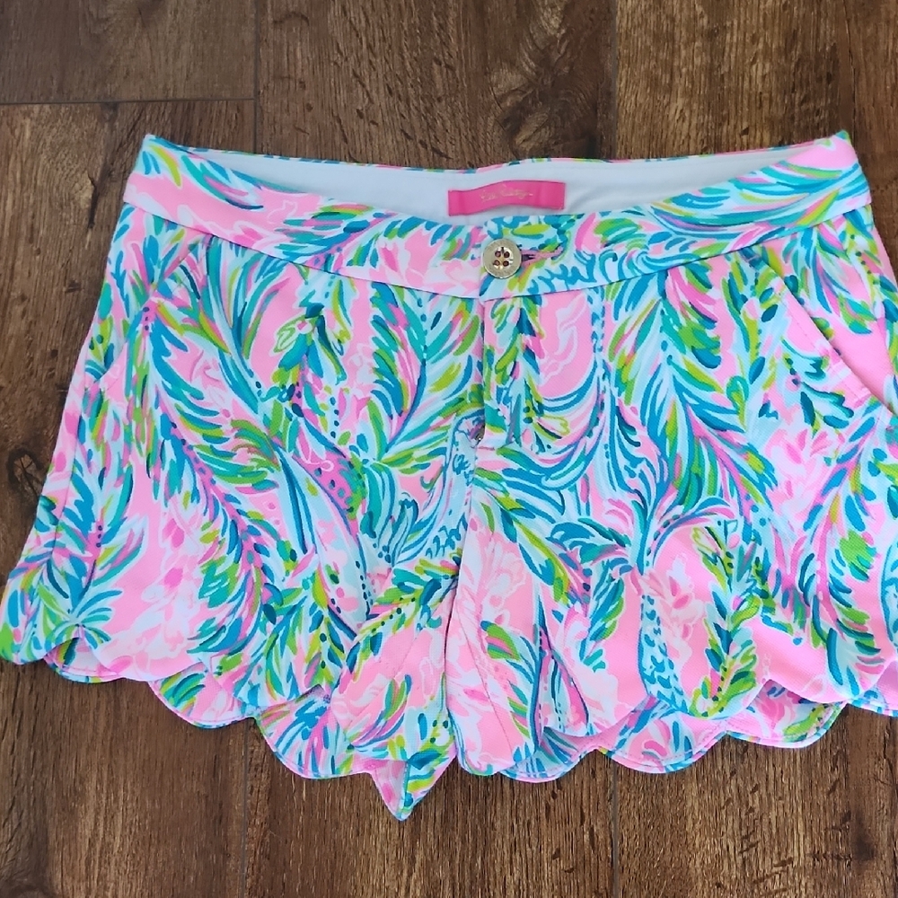 Colorful Tropical Print Shorts